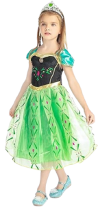 Vestido de Princesa verde Coronación