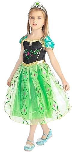 Vestido de Princesa verde Coronación